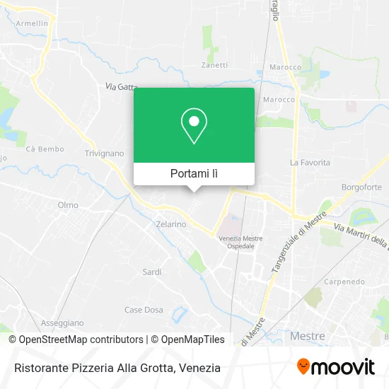 Mappa Ristorante Pizzeria Alla Grotta