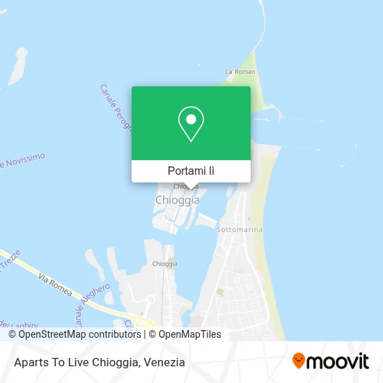 Mappa Aparts To Live Chioggia