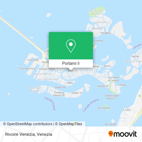 Mappa Rivoire Venezia