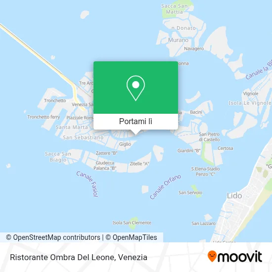 Mappa Ristorante Ombra Del Leone