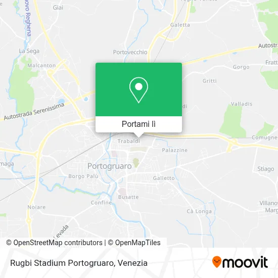 Mappa Rugbi Stadium Portogruaro
