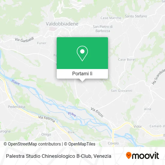 Mappa Palestra Studio Chinesiologico B-Club