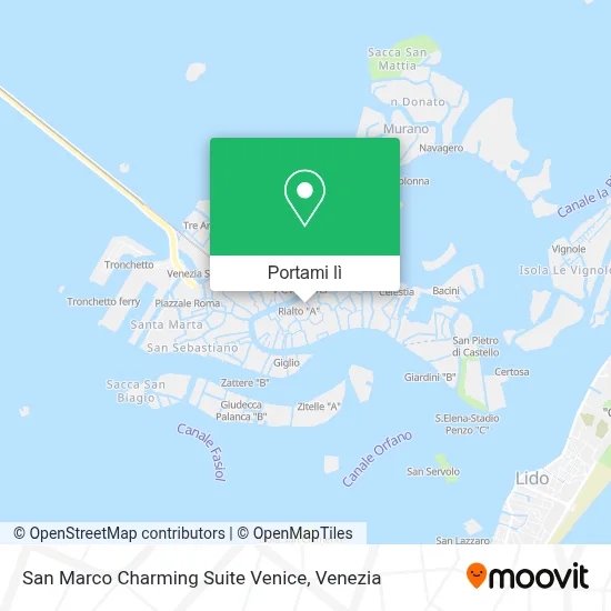 Mappa San Marco Charming Suite Venice
