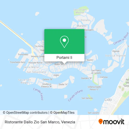 Mappa Ristorante Dallo Zio San Marco