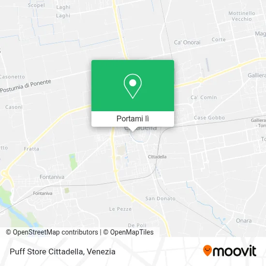 Mappa Puff Store Cittadella