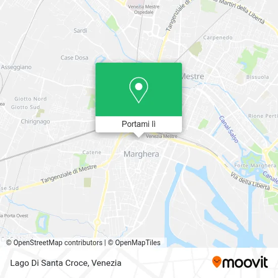 Mappa Lago Di Santa Croce