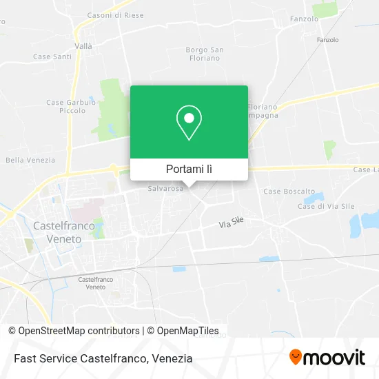 Mappa Fast Service Castelfranco