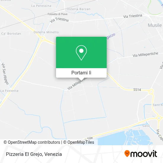 Mappa Pizzeria El Grejo