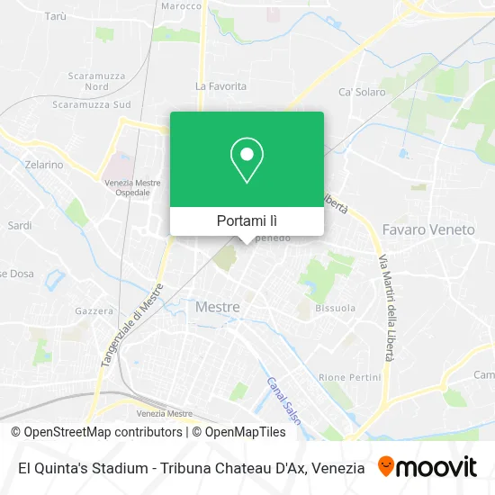 Mappa El Quinta's Stadium - Tribuna Chateau D'Ax