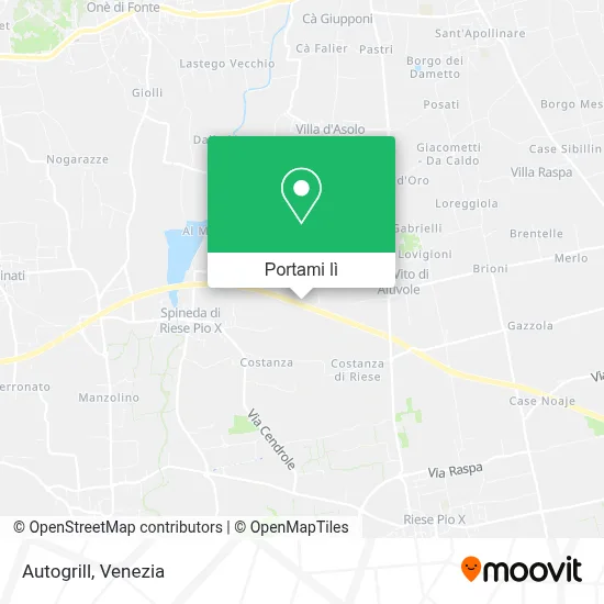 Mappa Autogrill