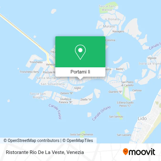 Mappa Ristorante Rio De La Veste