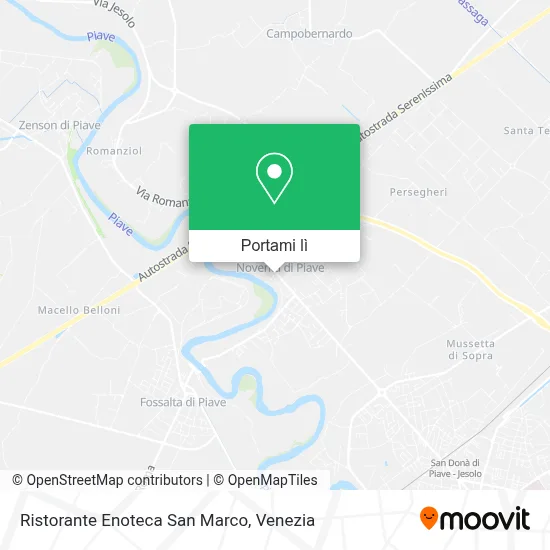 Mappa Ristorante Enoteca San Marco