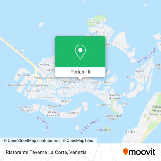 Mappa Ristorante Taverna La Corte