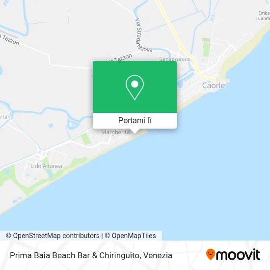 Mappa Prima Baia Beach Bar & Chiringuito