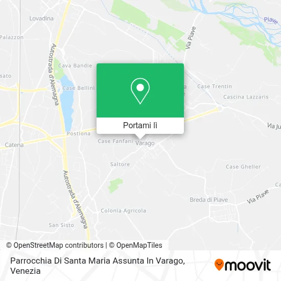 Mappa Parrocchia Di Santa Maria Assunta In Varago