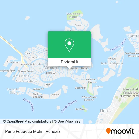 Mappa Pane Focacce Molin