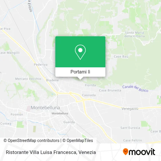 Mappa Ristorante Villa Luisa Francesca