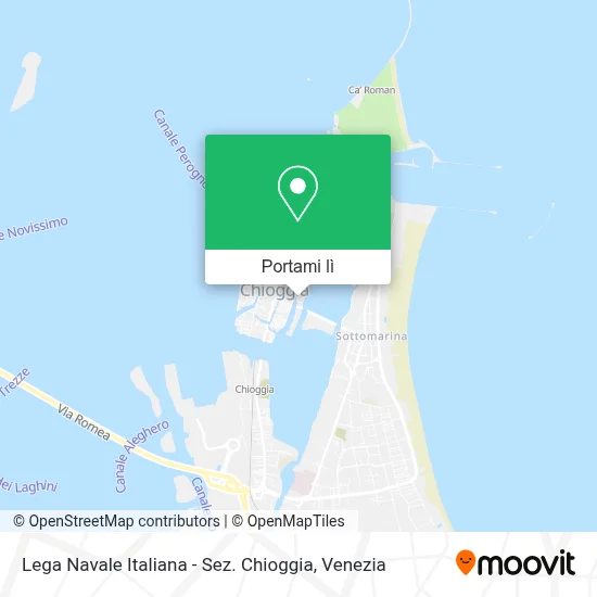 Mappa Lega Navale Italiana - Sez. Chioggia
