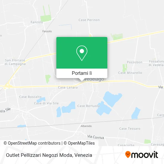 Mappa Outlet Pellizzari Negozi Moda