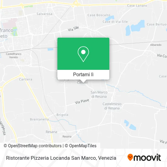Mappa Ristorante Pizzeria Locanda San Marco