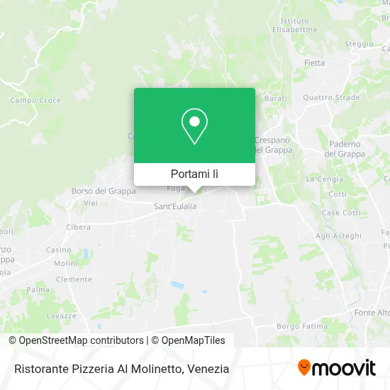 Mappa Ristorante Pizzeria Al Molinetto