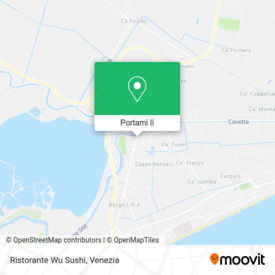 Mappa Ristorante Wu Sushi