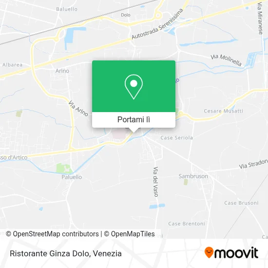 Mappa Ristorante Ginza Dolo