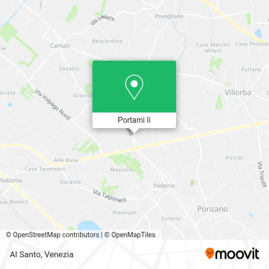 Mappa Al Santo