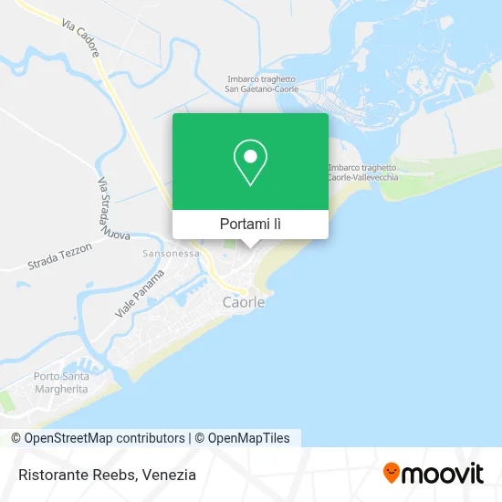 Mappa Ristorante Reebs