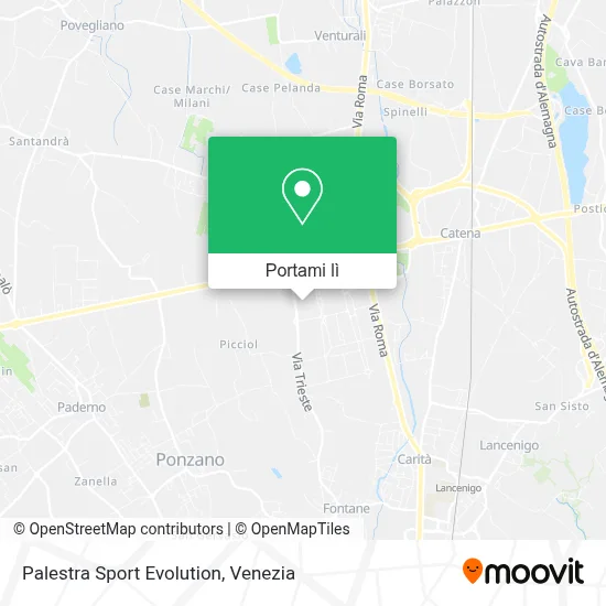 Mappa Palestra Sport Evolution