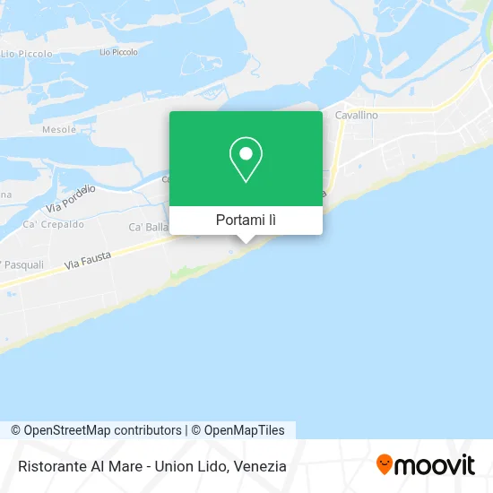 Mappa Ristorante Al Mare - Union Lido