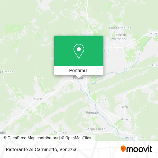 Mappa Ristorante Al Caminetto