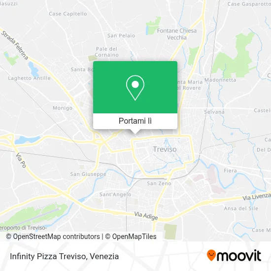 Mappa Infinity Pizza Treviso