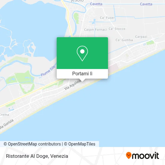 Mappa Ristorante Al Doge
