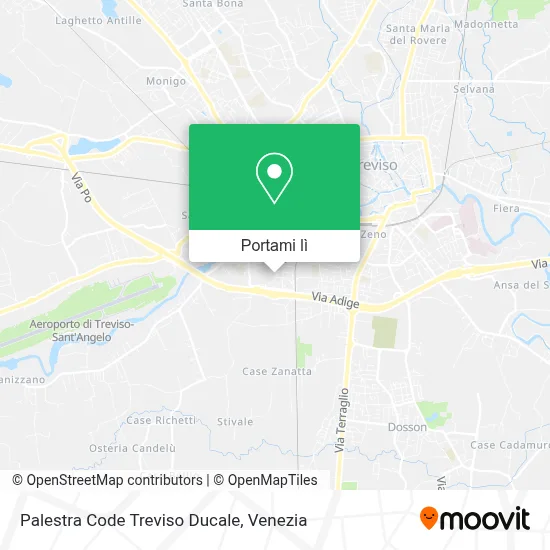 Mappa Palestra Code Treviso Ducale