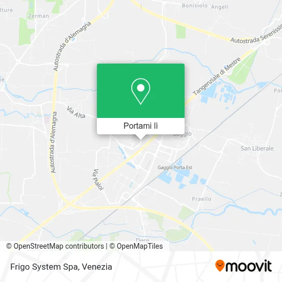 Mappa Frigo System Spa