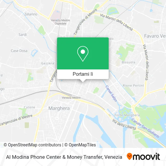 Mappa Al Modina Phone Center & Money Transfer
