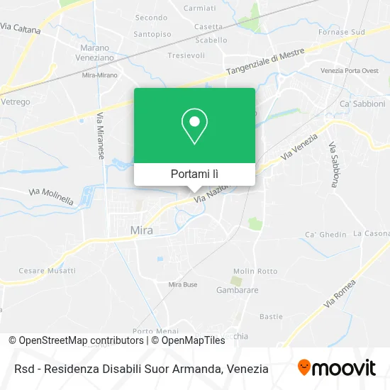 Mappa Rsd - Residenza Disabili Suor Armanda