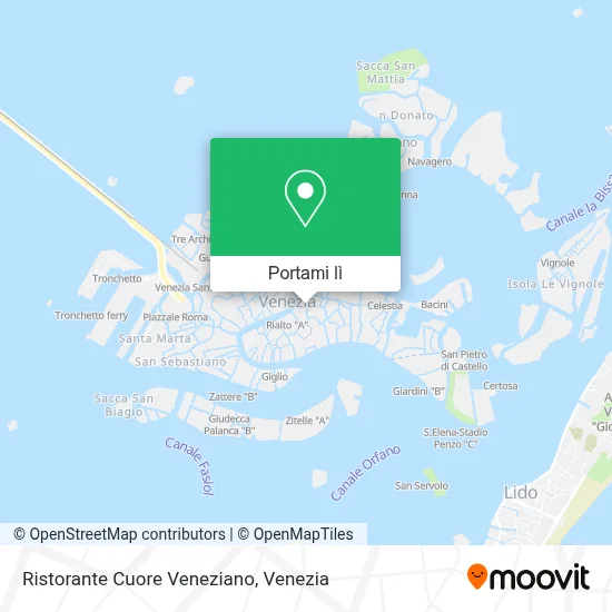 Mappa Ristorante Cuore Veneziano