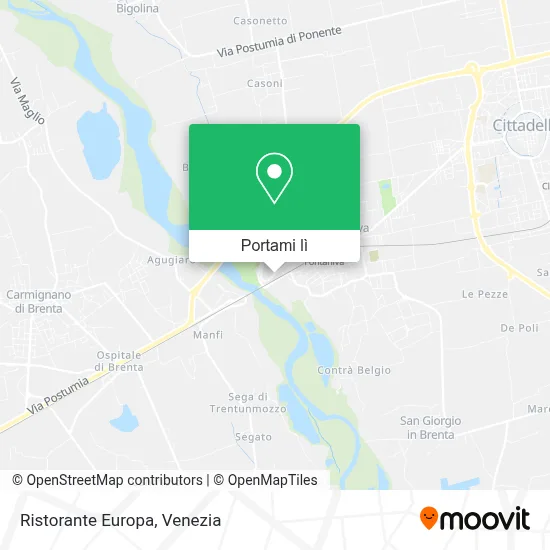 Mappa Ristorante Europa