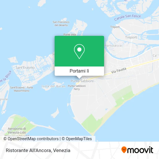Mappa Ristorante All'Ancora