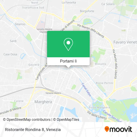 Mappa Ristorante Rondina 8