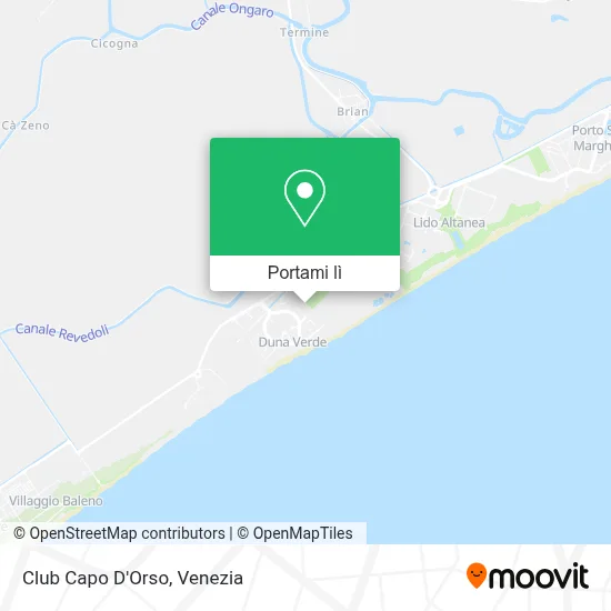 Mappa Club Capo D'Orso