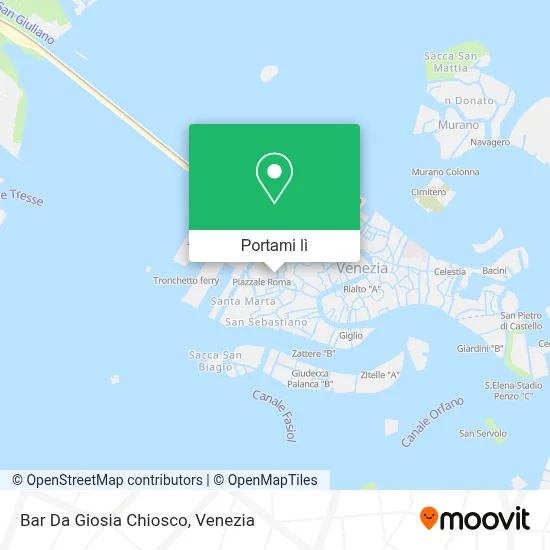 Mappa Bar Da Giosia Chiosco