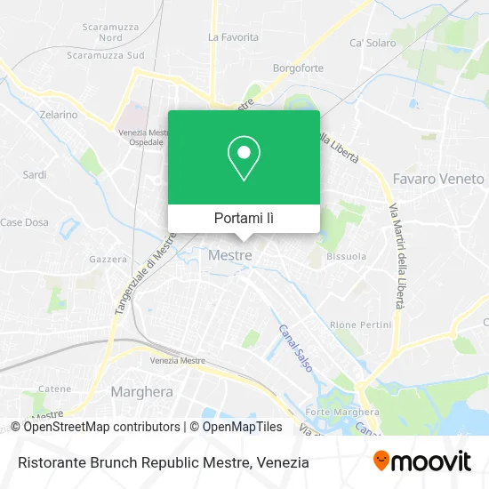 Mappa Ristorante Brunch Republic Mestre