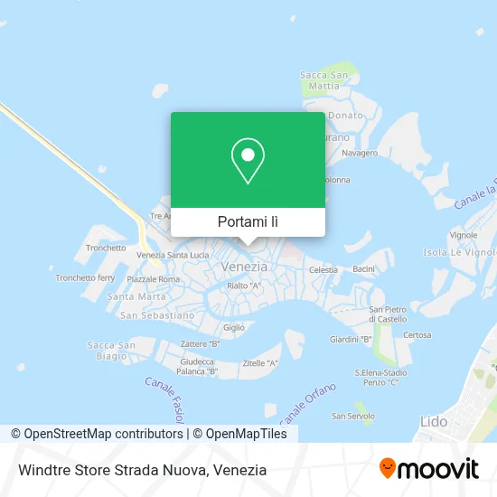 Mappa Windtre Store Strada Nuova