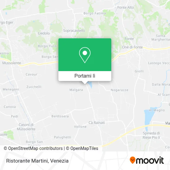 Mappa Ristorante Martini