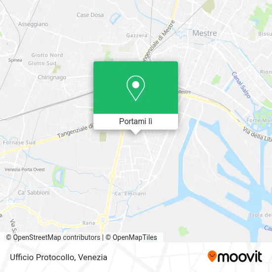 Mappa Ufficio Protocollo