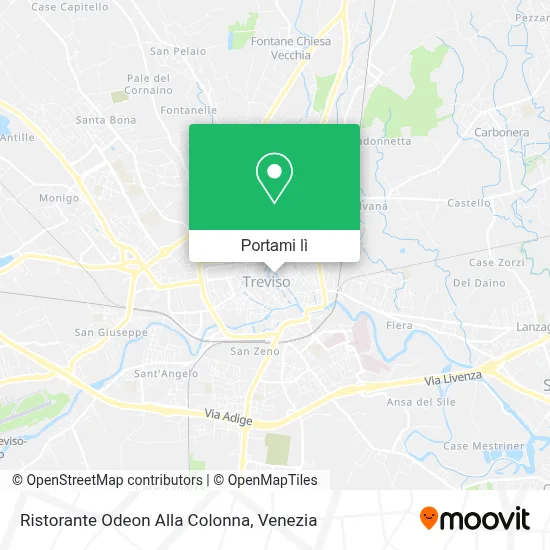 Mappa Ristorante Odeon Alla Colonna