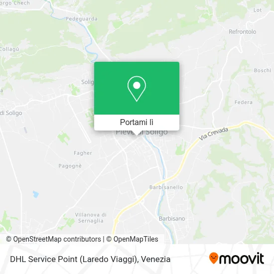 Mappa DHL Service Point (Laredo Viaggi)